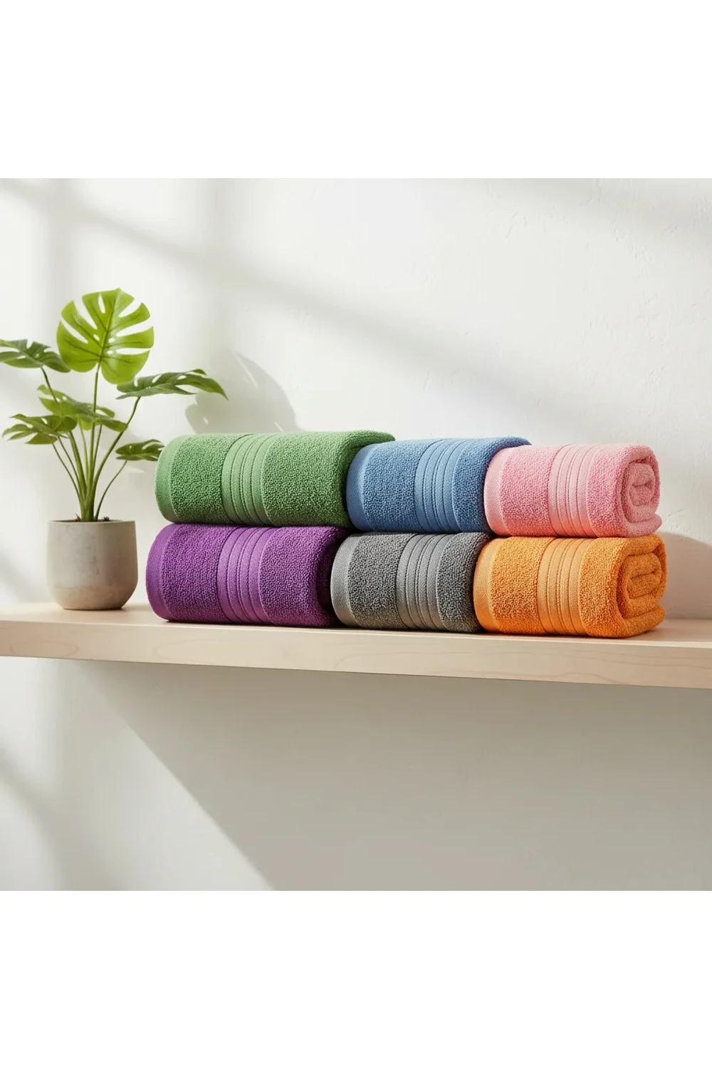 Toallones De Algodón Suave Y Absorbente 70x140 Cm Pack X 6 Toallones De Algodón Suave Y Absorbente 70x140 Cm Pack X 6