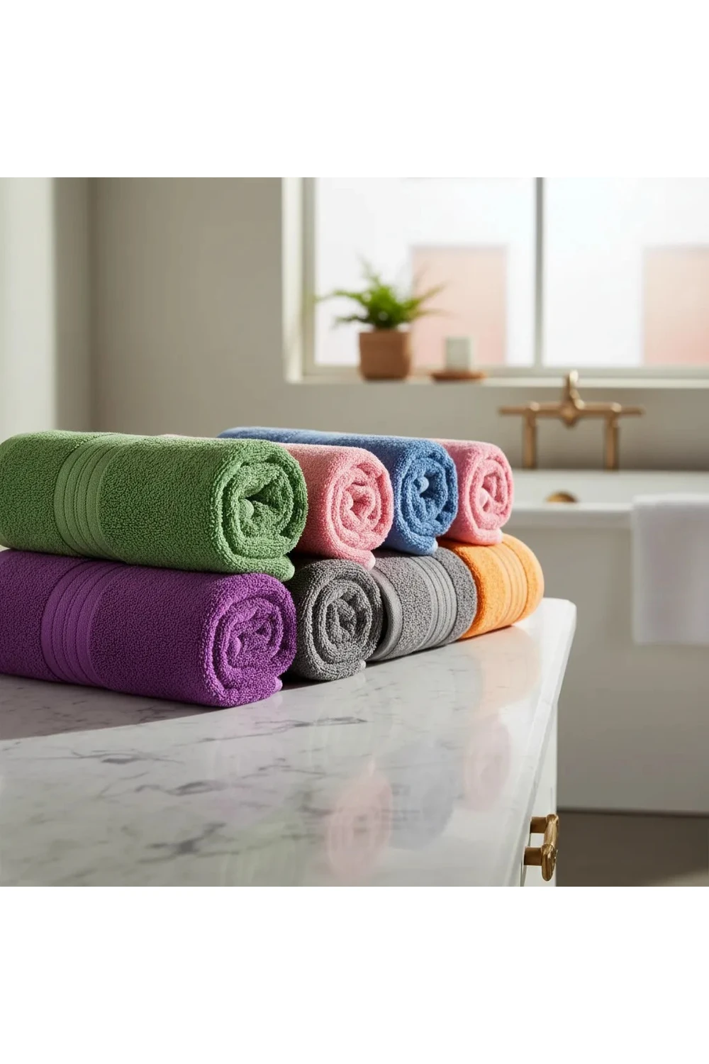 Toallones De Algodón Suave Y Absorbente 70x140 Cm Pack X 6 Toallones De Algodón Suave Y Absorbente 70x140 Cm Pack X 6